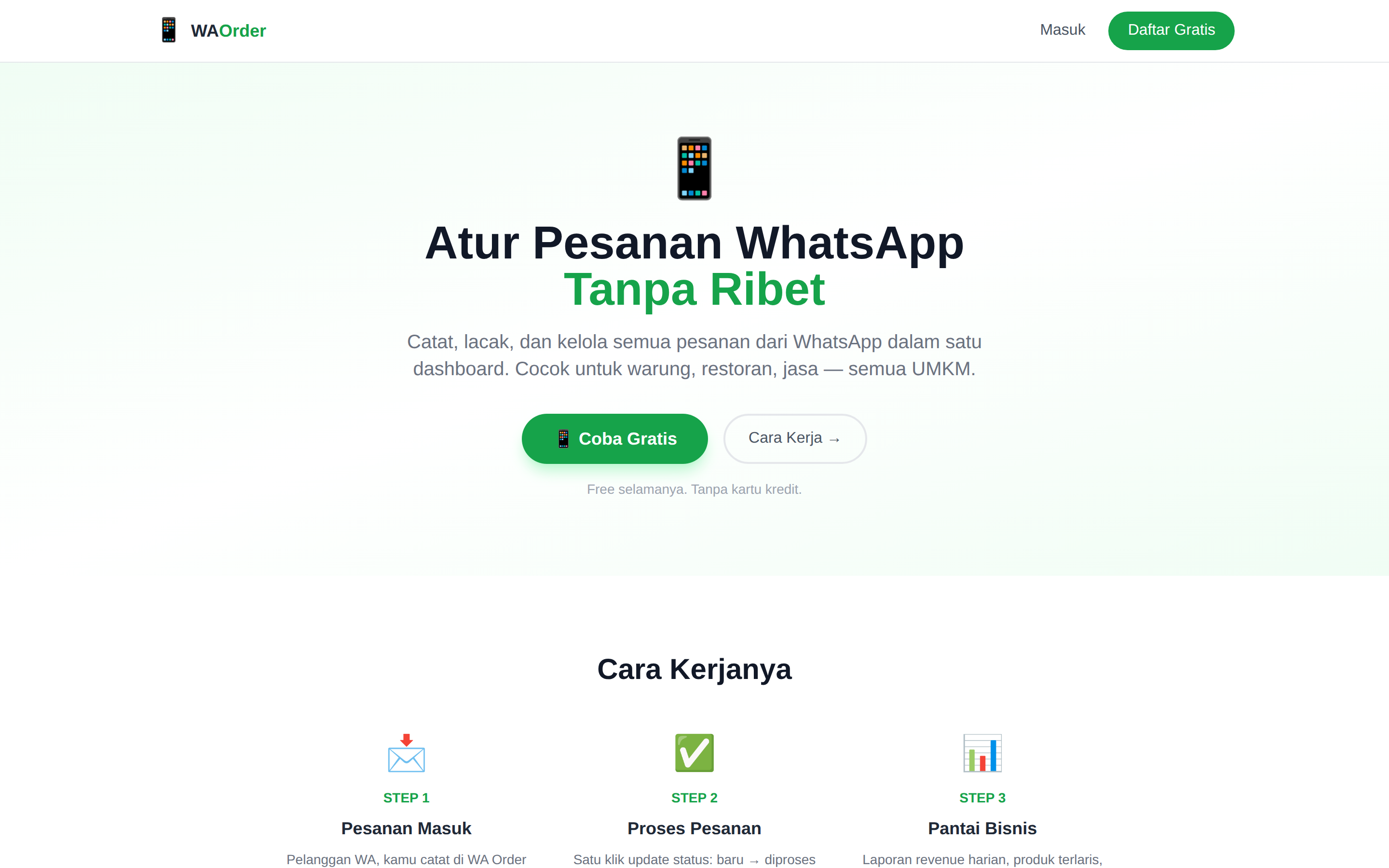 Atur — WA Order